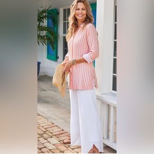 NWT Soft Surroundings Wisteria Gauze Pants